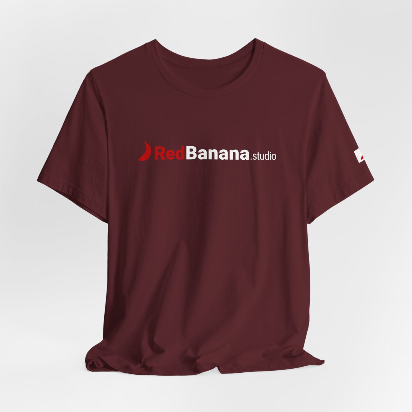 RedBanana.studio Logo Tee — Black Graphic Short Sleeve T-Shirt