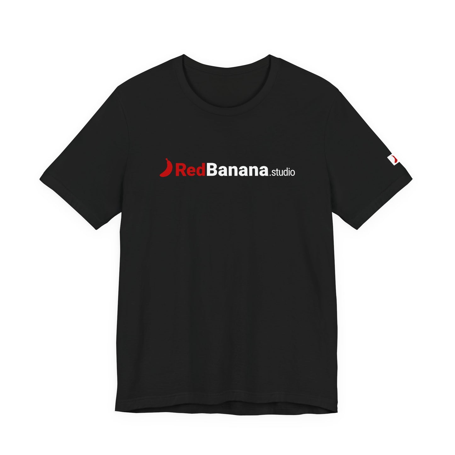 RedBanana.studio Logo Tee — Black Graphic Short Sleeve T-Shirt
