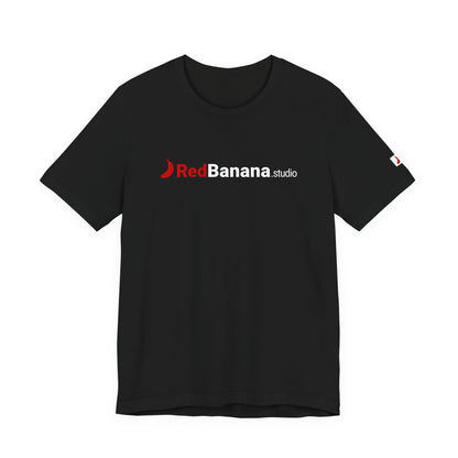 RedBanana.studio Logo Tee — Black Graphic Short Sleeve T-Shirt