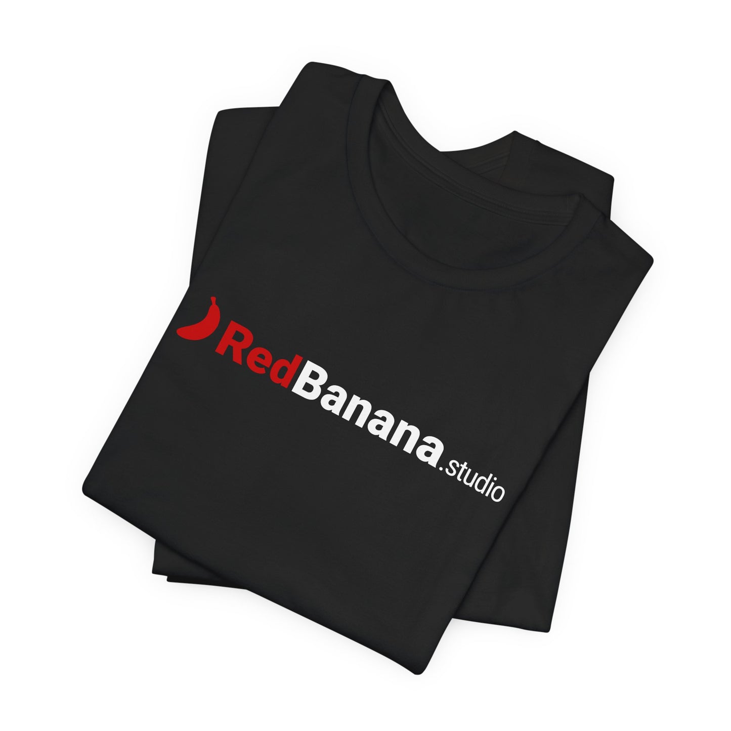 RedBanana.studio Logo Tee — Black Graphic Short Sleeve T-Shirt