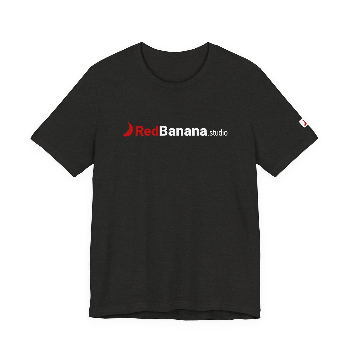 RedBanana.studio Logo Tee — Black Graphic Short Sleeve T-Shirt