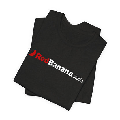 RedBanana.studio Logo Tee — Black Graphic Short Sleeve T-Shirt