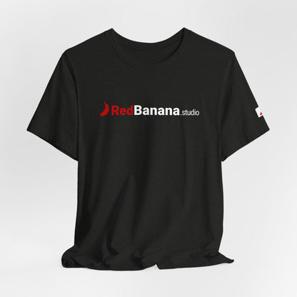 RedBanana.studio Logo Tee — Black Graphic Short Sleeve T-Shirt